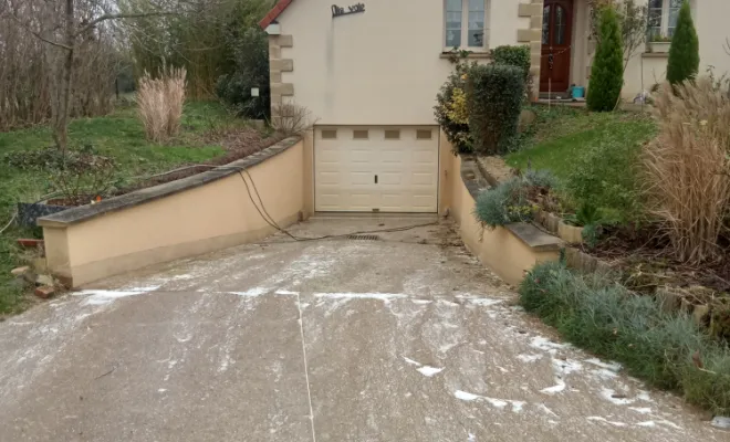 Bonjour aujourd'hui nettoyage d'un dallage, Rennes, Façade services