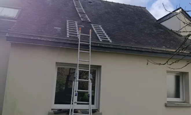 Bonjour aujourd'hui nous sommes à laillé, Rennes, Façade services