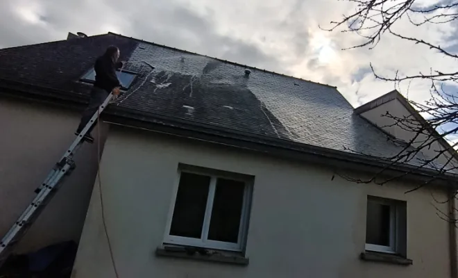 Bonjour aujourd'hui nous sommes à laillé, Rennes, Façade services