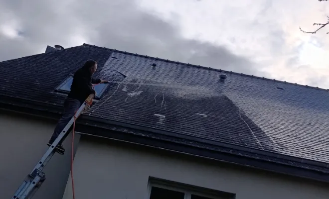 Bonjour aujourd'hui nous sommes à laillé, Rennes, Façade services